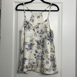 Mod Ref Ivory Floral Tank Top